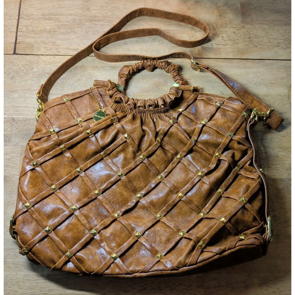 Big Buddha Large Bag Purse  Brown Faux Leather‎ Strap &  Pockets For Storage LN